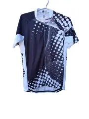 CoolMax Cawanfly Men Cycling Jersey Bike Biking Black&White Size Large