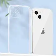 AUSWAY Crystal Clear Case for iPhone 13 Mini 5.4-Inch Shockproof Anti-Scratch Bumper Cover Clear Back