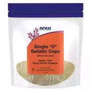 NOW FOODS Empty Capsules Gelatin Single 0" 1000 gel caps"