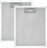 Cooker Hood Filter Replacement 300X240mm, 4-Layer Aluminum Mesh Hood Vent Filter, HR Huare Technology Aluminum Range Hood Grease Filters,2Pack