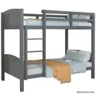 Kingston Slumber Single Bunk Bed Frame Solid Pine 2 In 1 Modular Design Convert