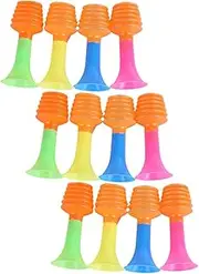 ibasenice 12pcs Mini Horn Portable Horn Football Party Favors Cheering Horns Stadium Horn Football Game Accessories for Fans Cheering Prop Trumpet Props Soccer Trumpet