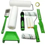 Magimate Paint Roller Kit with Tray Small and Large Paint Stain Rollers Assorted with Trim and Touch up Paint Brush and Painting Accessories