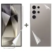 Soft PET Film Screen Protector for Samsung Galaxy S24 ULTRA Front and Back Guard