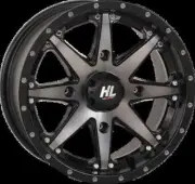 HL10 Wheel Matte Black Smoke 14x7 4/156 5+2 30mm Polaris Scrambler XP 850 14-15