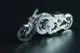 T4M高階金屬自走模型/ 亮鉻飛輪摩托車