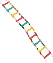 Happyyami Parrot Cloud Ladder Bird Parakeets Bridge Play Indoor Ladders Climbing Colorful Parrots Perch Small Parrot Ladder Parrot Bamboo