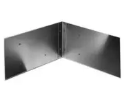 Stern Williams BP-2-28 Stainless Steel Backsplash Catcher Corner Panel