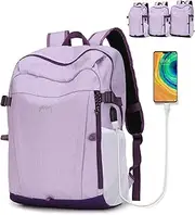 BESMART Travel Laptop Backpack for Women in 3 Size,TSA Fridendly Backpack fits 13.5/15.6/17.3 inch Laptop with USB Charging Port, Lightweight College Backpack for Hiking/Sport/Outdoor