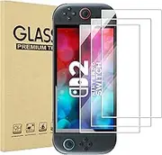 ProCase 3 Pack Screen Protector Compatible with 2025 Nintendo Switch 2, Tempered Glass Screen Film Guard Rounded Edge Real Glass Screen Protector for 7.9-Inch Nintendo Switch 2025