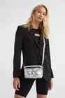 Danish Brand Núnoo Vegan Leather Mini Hilma Shoulder Bag - Cool Silver - NWT
