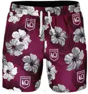 QLD Maroons NRL Mens Aloha Volley Swim Shorts Sizes S-7XL BNWT
