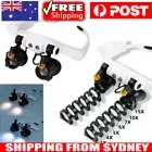 2 LED Lamp Head-Mounted Magnifier Jeweler Magnifying Glass Loupe Headband Light