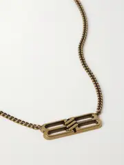 [Balenciaga] Balenciaga - License Gold-tone Necklace - One size One size Gold