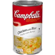 Campbell's Classic Chicken & Rice Condensed Shelf Stable Soup, 50 Oz/Can,12 Cans