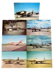 US Air Force Early Jets Lot of 7 VTG Unposted Postcards Military Planes USA