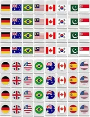 Mahjong Game,64X Flag Mahjong Tile | Table Card Playset Portable Matching Blocks for Home Indoor Leisure Kids Family Outdoor Seaside Picnic Birthday Gathering