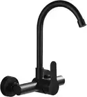 Black Kitchen Faucet Wall Mounted Single Handle 360 Degree Swivel Spout Bar Fauc