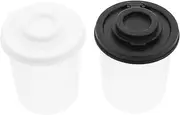 2pcs Mini Jar Pepper Picnic Dispensers Clear Dispensers Airtight Spice Shaker Clear Spice Shaker Travel Dispensers Small Spice Containers Camping Salt Shaker Plastic