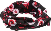 [BATHVEVE] Halloween Headbands Stretchy Knotted Headband Bloody Eyeball Printed Wide Elastic Hair Bands Halloween Head Wrap for Women Girls