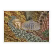 Nicolas Kalmakoff - "She Rides A Peacock": Poster (16.5" x 11.7")