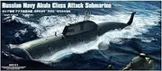 HobbyBoss 1/350 Scale Russian SSN Akula Class Attack Submarine Plastic Model Kit, Navy
