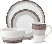 [Noritake] Colorscapes Layers Canyon 4-Piece Coupe Place Dinnerware Setting