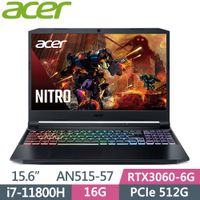 Acer Nitro5 AN515-57-72Y9(i7-11800H/16G/PCIe512G/RTX3060/15.6/144Hz)