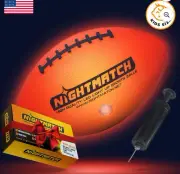 New Sealed! NIGHTMATCH Glow in The Dark LED Light Up Football - Color: Orange