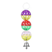 YES4PETS 4 x Small Hanging Swing Bird Parrot Parakeet Canary Budgie Bell Toy
