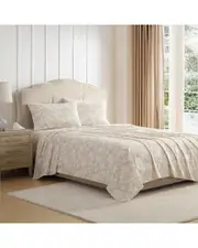 Laura Ashley 200 Thread Count Meredith Printed Cotton Percale Sheet Set