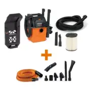 5 Gal. 5.0-Peak HP Portable Wall-Mountable Wet/Dry Shop Vacuum with LED Lighted