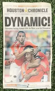HOUSTON DYNAMO-MLS CHAMPS-STADIUM EDITIION- ONE PAGE SPECIAL! De ROSARIO/CHING