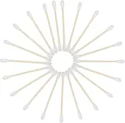HAWILLOSCH 100 Pcs Cotton Swabs for Ear Cleaning Makeup Removal Soft Bamboo Sticks Pointed Tips Makeup Supply Cotton Tips