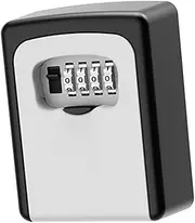 SEWACC Wall Mounted Key Lock Box Combination Code Safe for Outdoor Key Storage Stylish Lock Box for House Keys Secure and Practical Key Hider Easy to Install for Home