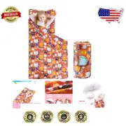Cozy 100% Cotton Nap Mat with Pillow/Blanket for Toddlers - Proud Kitty Cat