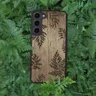 Fern Botanical - Wooden Galaxy S23 Ultra Case, S22 Plus, S21 FE, S21, S20