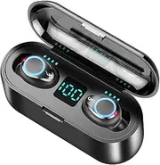 in-Ear Wireless Bluetooth Headset Stereo Mini Sports 5.0 Touch LED Smart Screen Noise Reduction High-Definition Call Large Capacity Charging Cradle