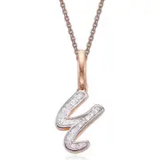 Monica Vinader Diamond Initial Pendant Charm