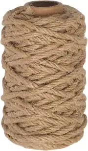 4Mm Jute Twine, 98 Feet Thick Natural Jute Twine for Crafts, Garden Ties, Climbi