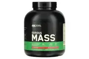 Optimum Nutrition, Serious Mass, High Protein Weight Gain Powder, Strawberry, 6 lb (2.72 kg)