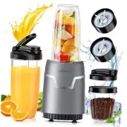 Smoothie Blender, 1100W Personal Blender for Shakes and Smoothies, Silver