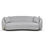 Trevor 3 Seater Fabric Sofa - Clay Grey