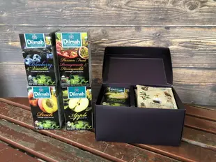 掛耳式咖啡禮盒 茶包禮盒 含提袋--帝瑪水果茶系列(5種口味任選一盒)茶包2g*20入+ 極品曼巴10入裝/盒