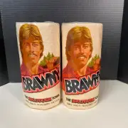 2 Rolls Vintage Brawny Big Tough Towel Paper Towesl Off White NEW! Sealed