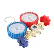 AC Manifold Gauge Set R134A HVAC AC Refrigeration Kit Brass R12 R22 R502 ECO