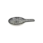 Aleah Ceramic Spoon Rest Black & White 14x22cm