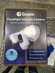 Swann Wi-Fi Floodlight Security Camera - White (SWIFI-FLOCAM2W-US)