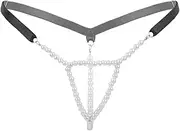 [GRRKDFQ] Women's Bustiers & Corsets Erotic Micro Panties Open Crotch T-Back G-String