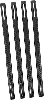 TOKIDNY 4pcs Car Door Edge Trim Protector Durable Collision Bumper Guard with Modern Texture Fit Car Accessories and Abrasion Protection Stylish Black Design